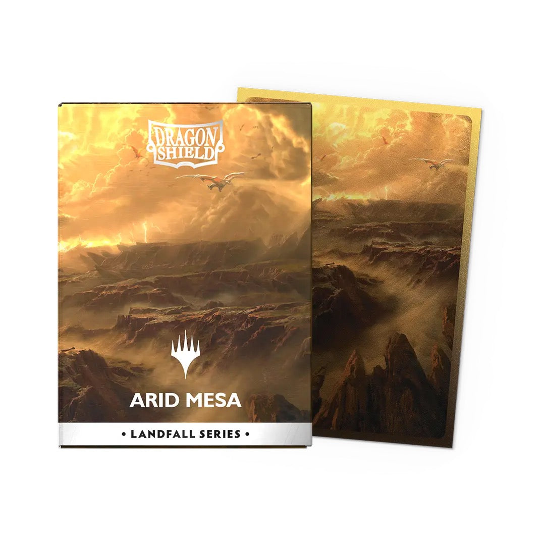 Dragon Shield - Arid Mesa - MTG Dual Matte Art Sleeves - Landfall Series