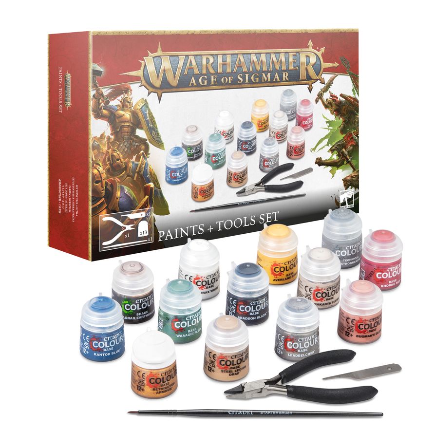 Warhammer Age of Sigmar - Paint and Tools Set