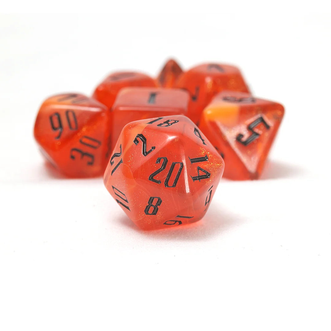 Sirius Dice - Fire Nebula Dice Set