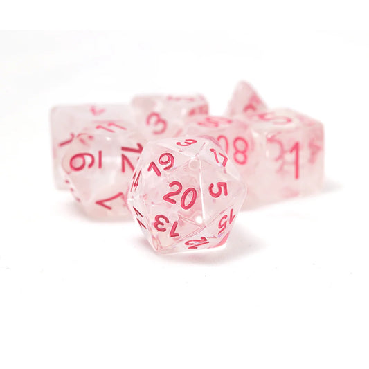 Sirius Dice - White Cloud, Pink Ink