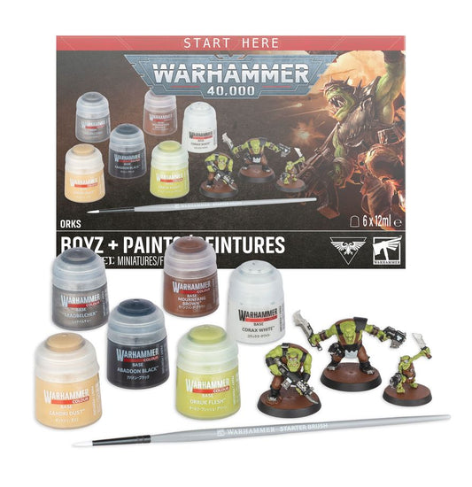 Warhammer: 40,000 - Start Here - Orks: Boyz + Paint