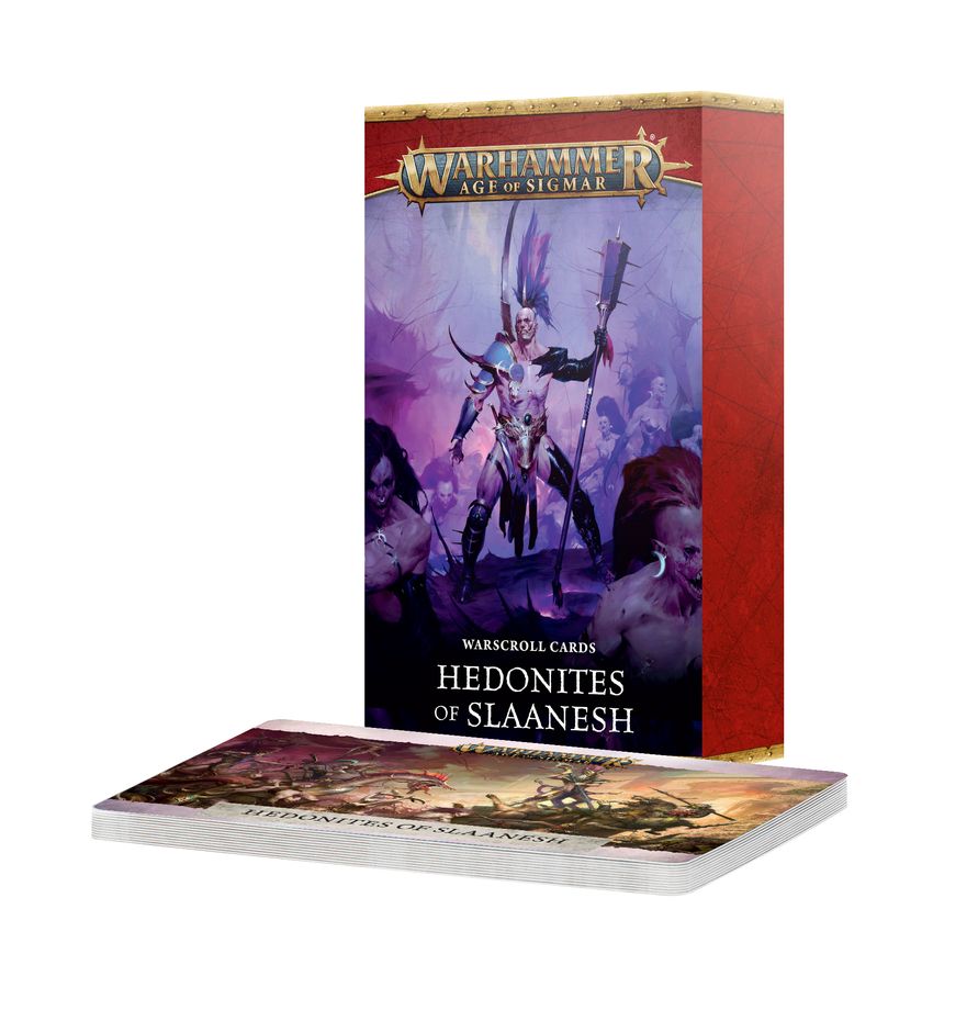 Warhammer Age of Sigmar - Hedonites of Slaanesh - Warscroll Cards