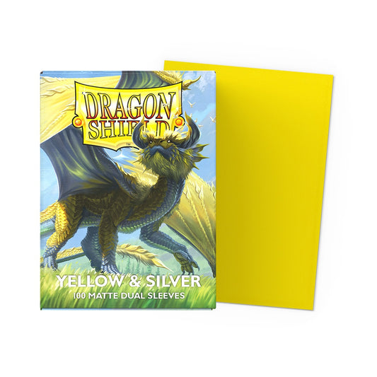 Dragon Shield - Yellow & Silver - Dual Matte Sleeves
