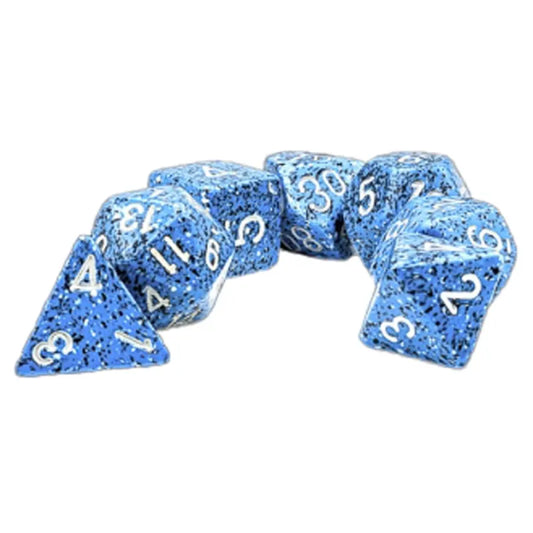 Chessex Dice - Polyhedral 7-Die Set - Speckled - Ocean Stone