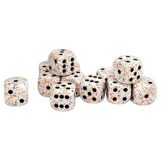 Chessex - 16mm d6 Dice Block - Speckled - Birthday