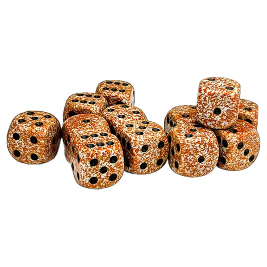 Chessex - 16mm d6 Dice Block - Speckled - Rust