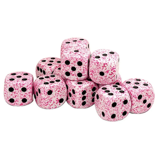 Chessex - 16mm d6 Dice Block - Speckled - Pink
