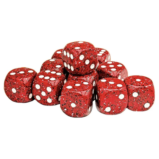 Chessex - 16mm d6 Dice Block - Speckled - Lava Stone
