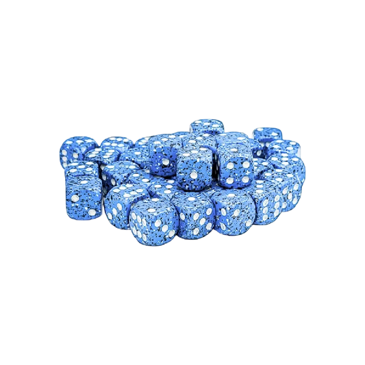 Chessex - 12mm d6 Dice Block (36 dice) - Speckled - Ocean Stone
