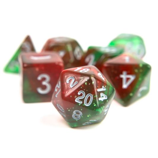 Sirius Dice - Lotus Glowworm Dice Set
