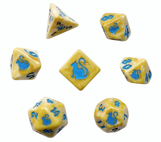 Kitty Clacks - Polyhedral Dice Set - Yum-Yum