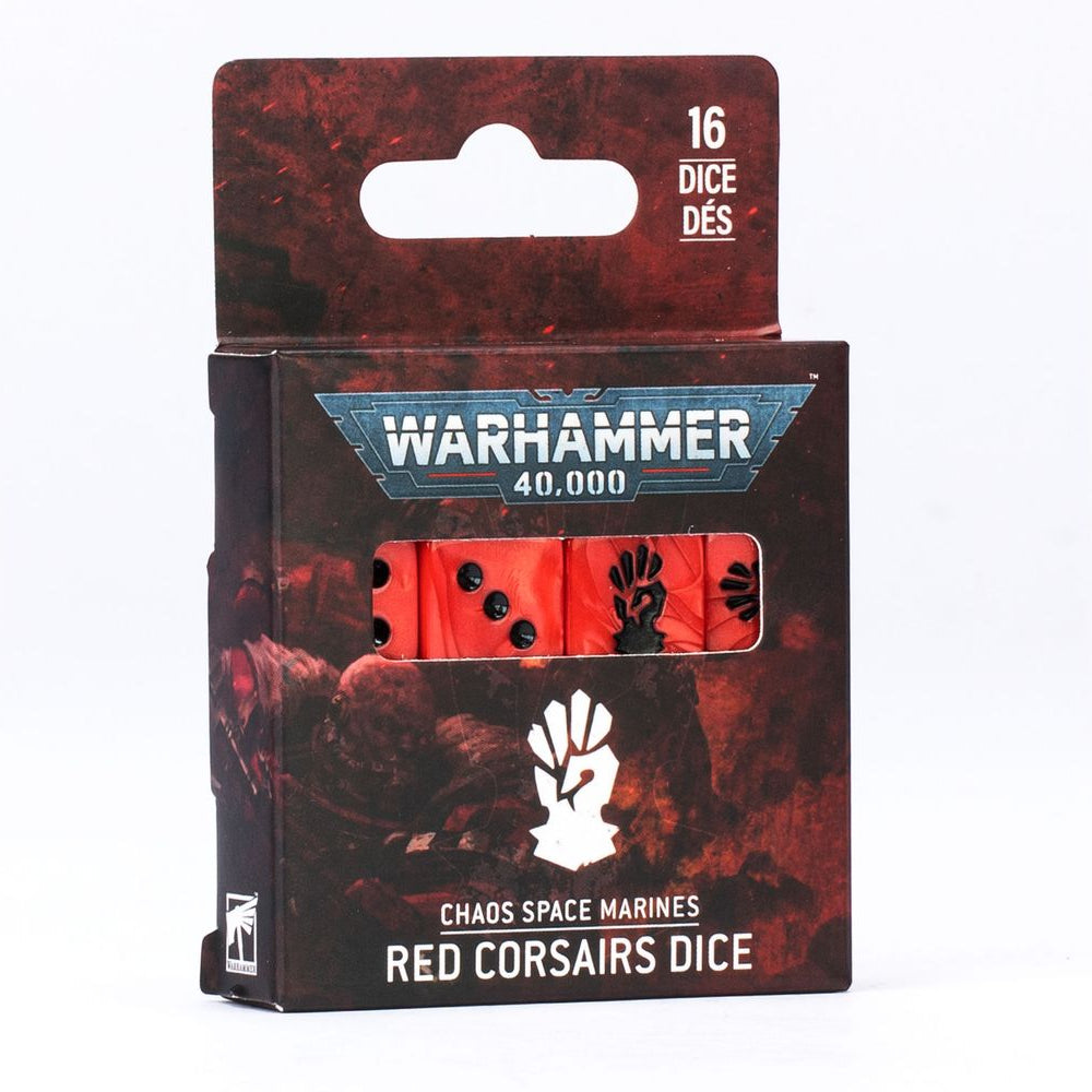 Warhammer Dice - Chaos Space Marines - Red Corsairs Dice