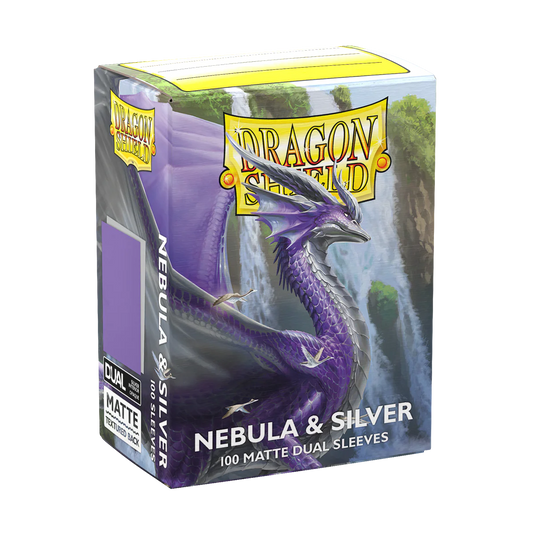 Dragon Shield - Nebula & Silver - Dual Matte Sleeves