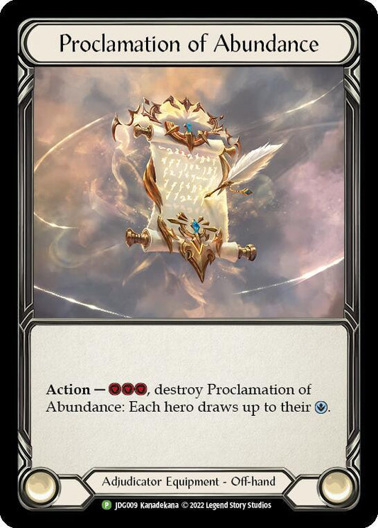 Proclamation of Abundance - (Judge Promo) (CF)