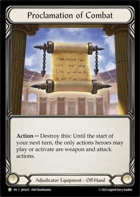 Proclamation of Combat - (PR) (CF)