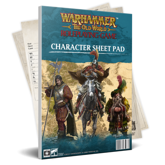 Warhammer The Old World RPG - Character Sheet Pad