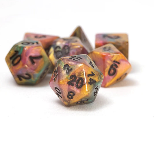 Sirius Dice - Rainbow Gold Dice Set