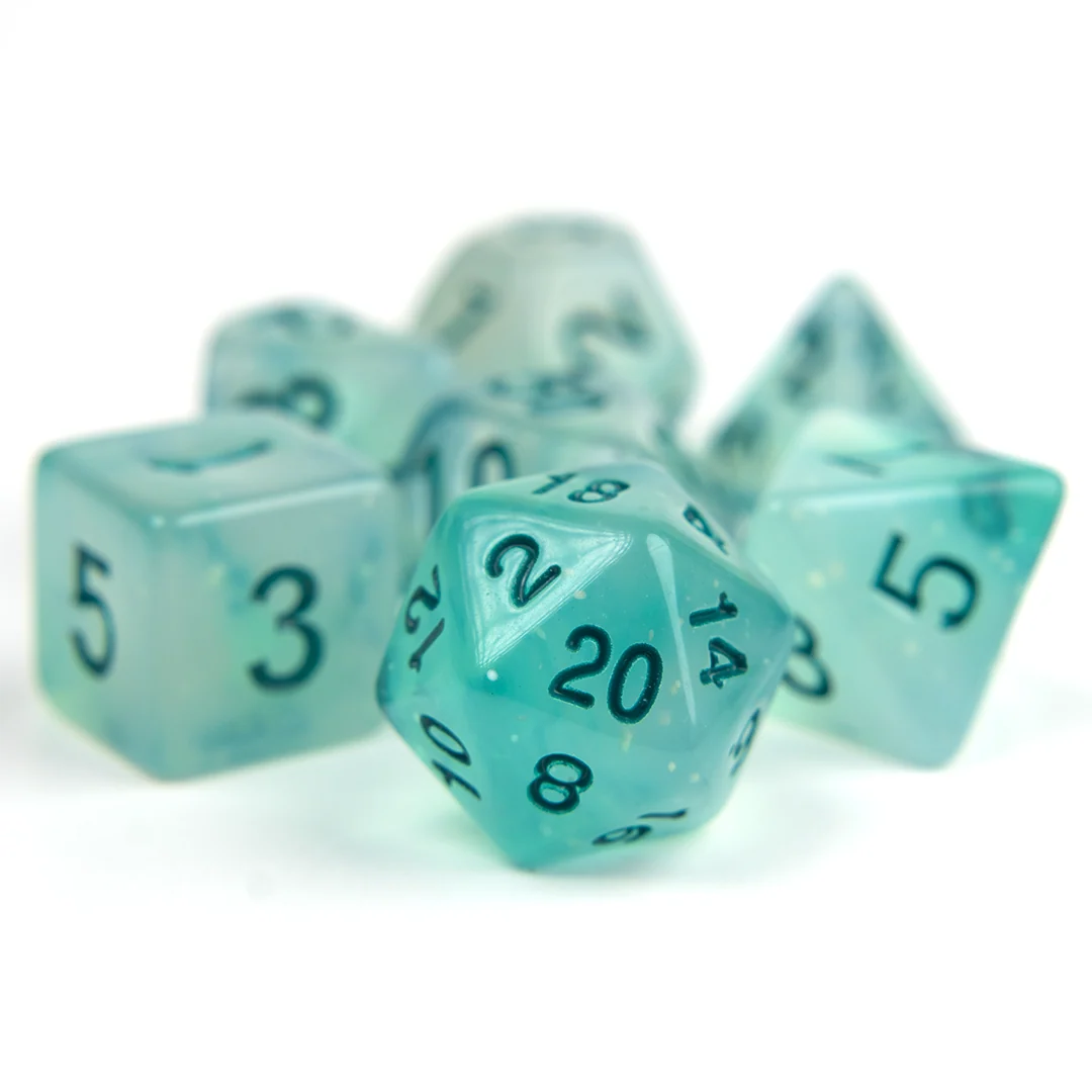 Sirius Dice - Frosted Glowworm Dice Set