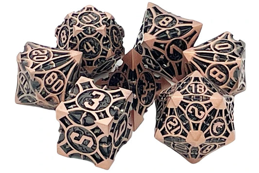Old School Dice -  Gnome Forged - Ancient Bronze