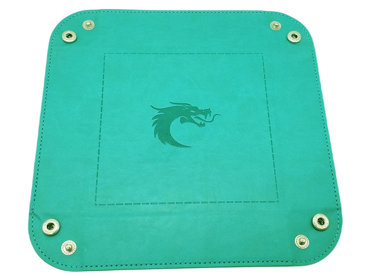 Old School Dice - Square Rolling Tray - Teal