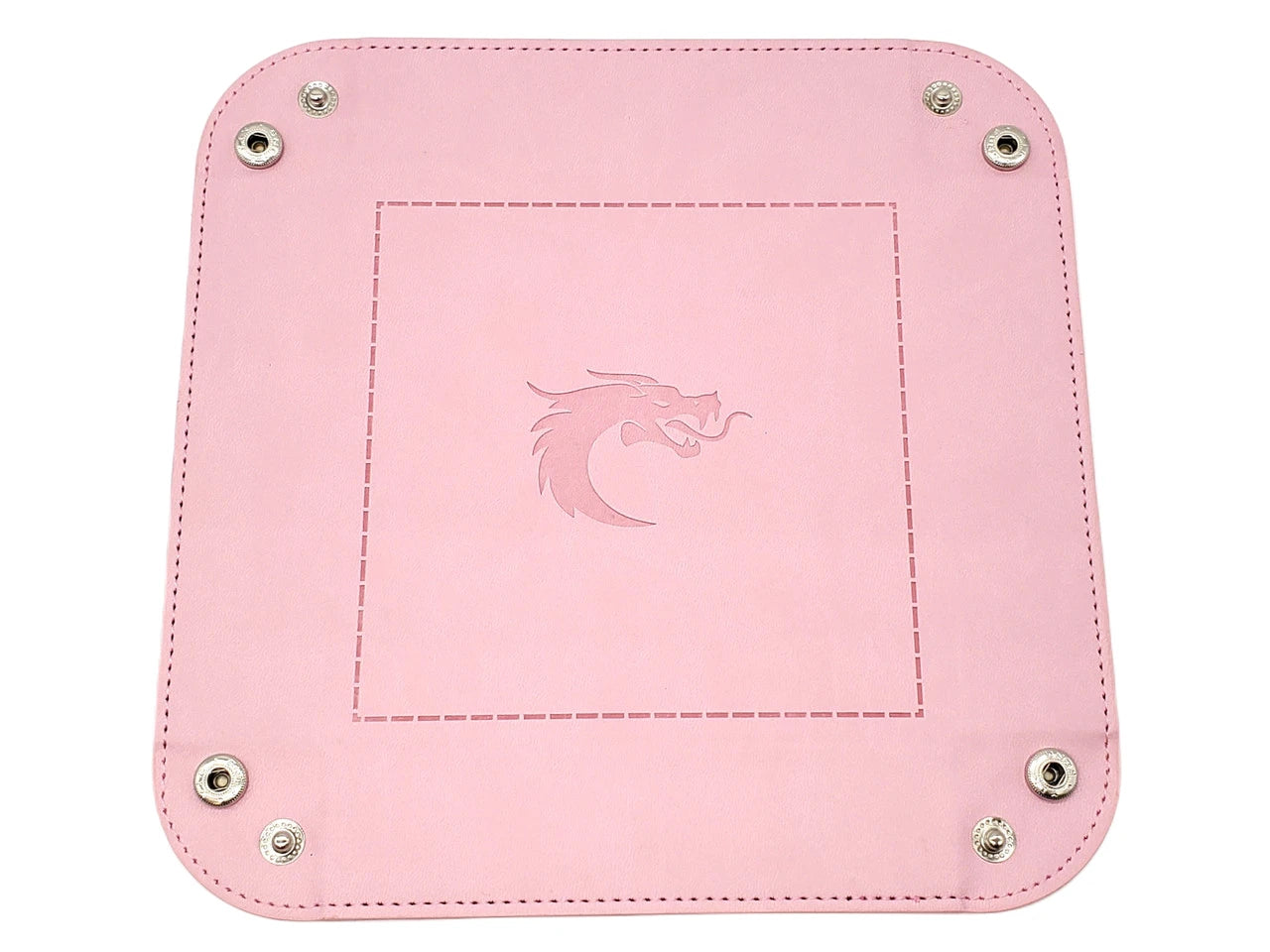 Old School Dice - Square Rolling Tray - Light Pink