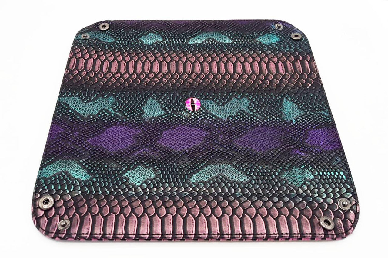 Old School Dice - Dragon Eye Tray - Spectral Purple & Green