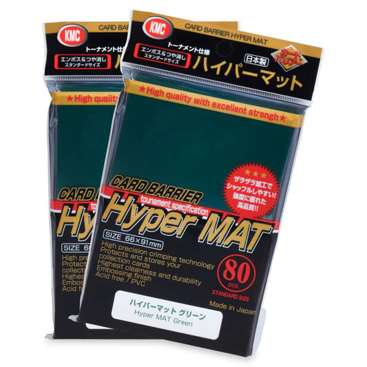 KMC Sleeves - Green - HyperMAT - Tournament Sleeves
